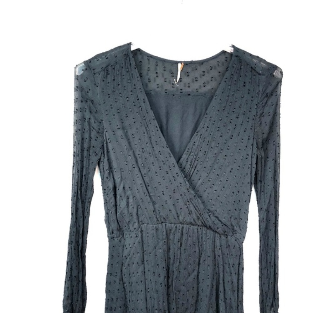 Free People Daliah Mini Dress Green Long sleeve - Picture 4 of 8